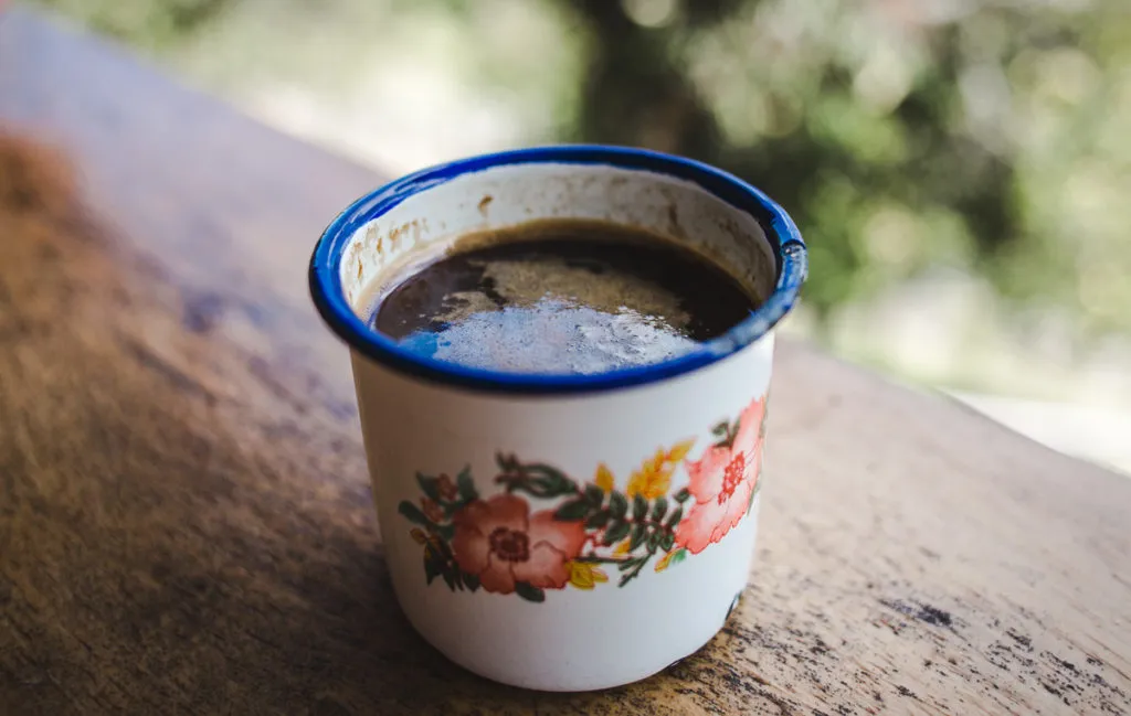 Colombian tinto coffee - cost of living in Colombia