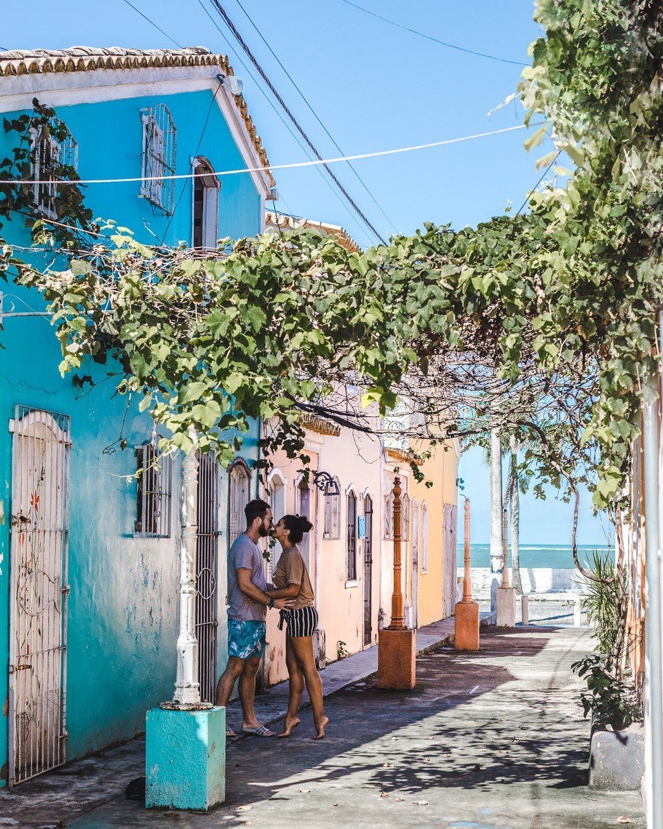 Porto seguro bahia brazil colourful houses