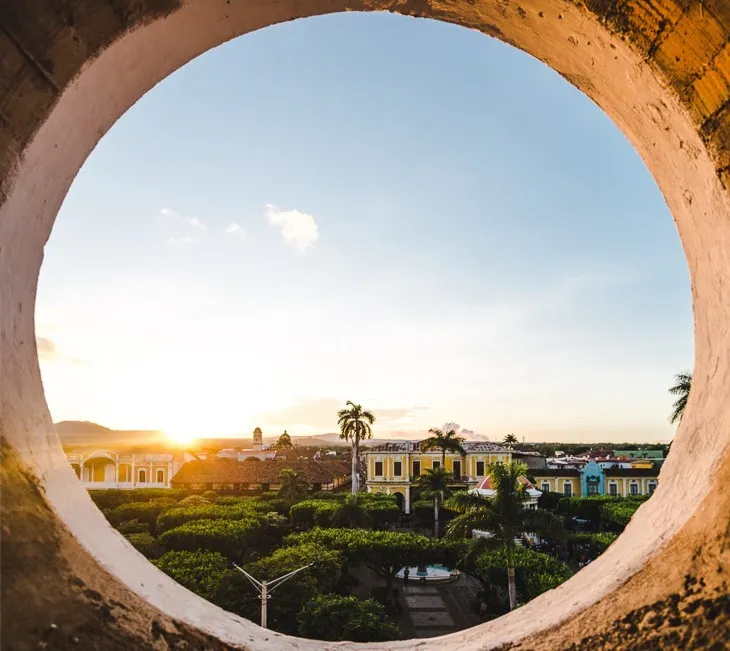 Cathedral sunset Things to do in Granada Nicaragua best hostels nightlife