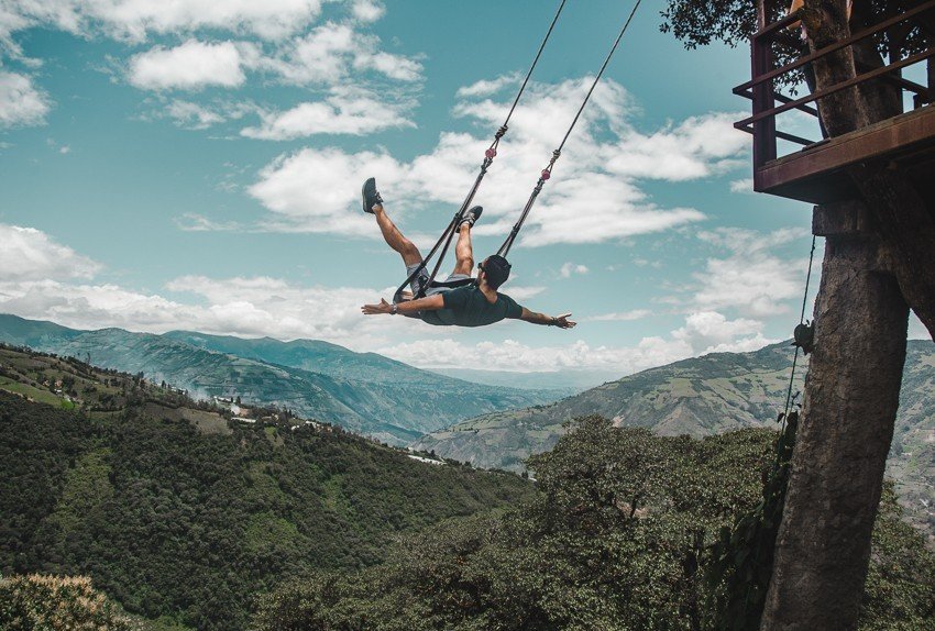 baños swing ecuador backpacking bucketlist las penas best places to visit in ecuador