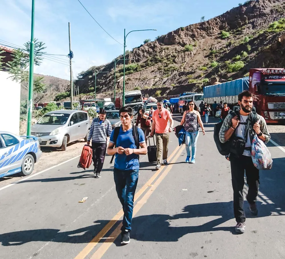 safest countries in latin america - bolivia road blockade protests, civil unrest