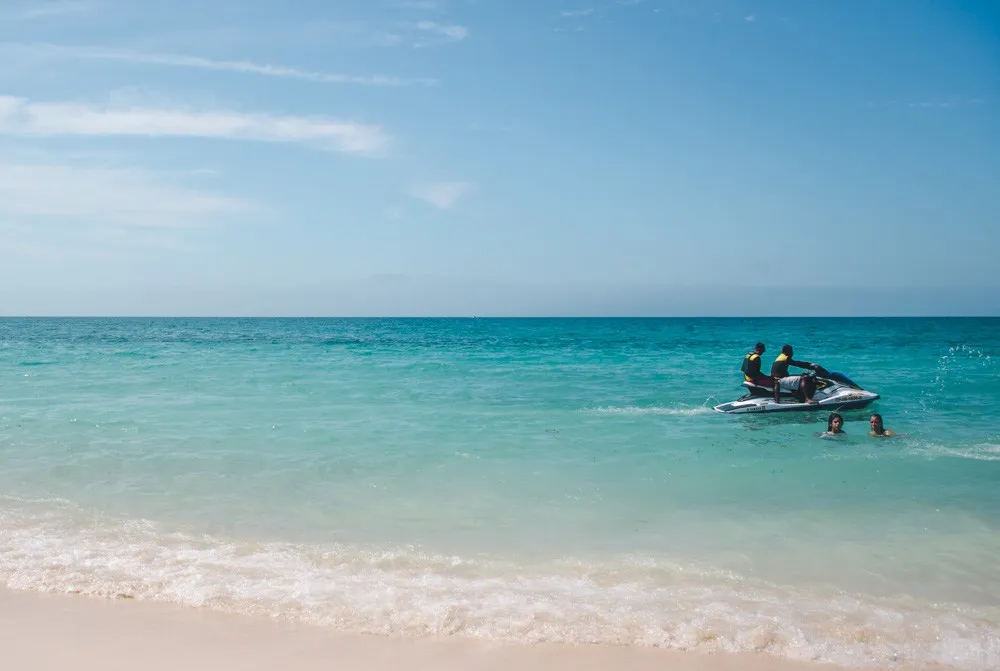 jetski: things to do on Playa Grande Isla Baru Cartagena Day Trips | Islands in Colombia travel