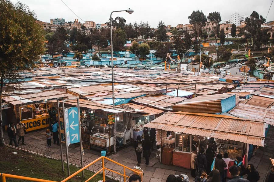 la paz markets: 2 weeks bolivia itinerary