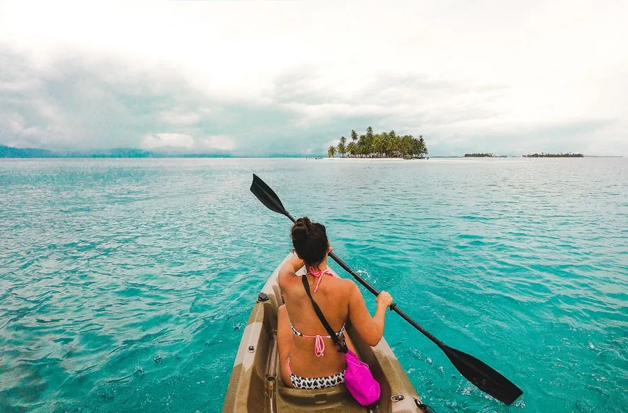 2 weeks backpacking in panama itinerary: san blas island kayaking