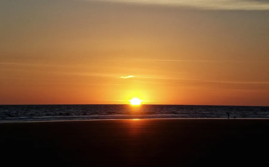 Sunset at Las Lajas, Panama: best central american beaches