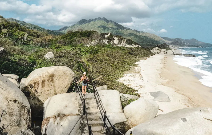 hiking colombia's most beautiful beach parque tayrona