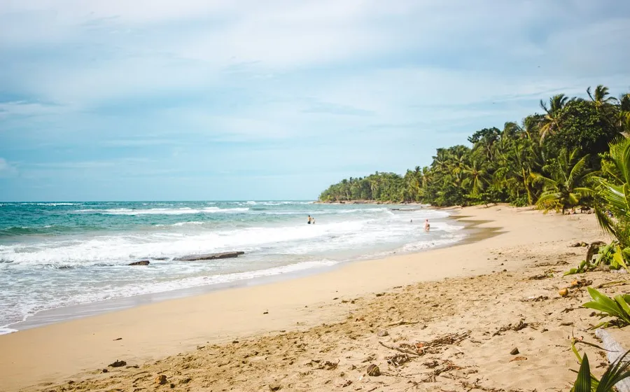 beach at punta uva - famous landmarks in costa rica