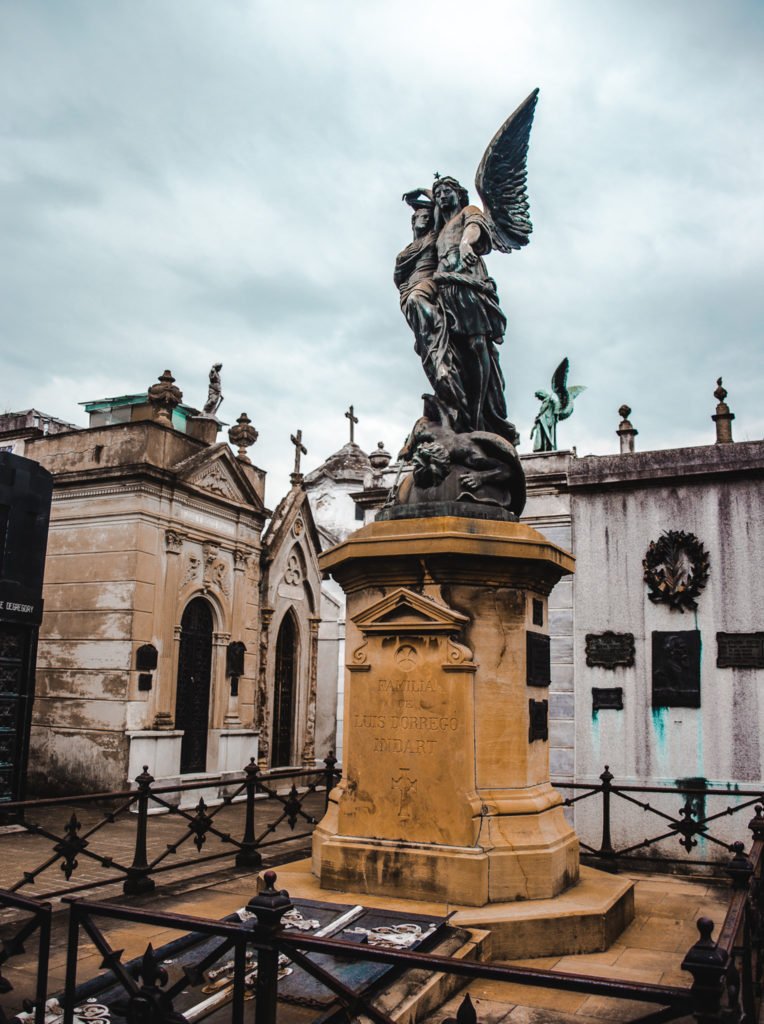 recoleta cemetery statue buenos aires 2 weeks in argentina