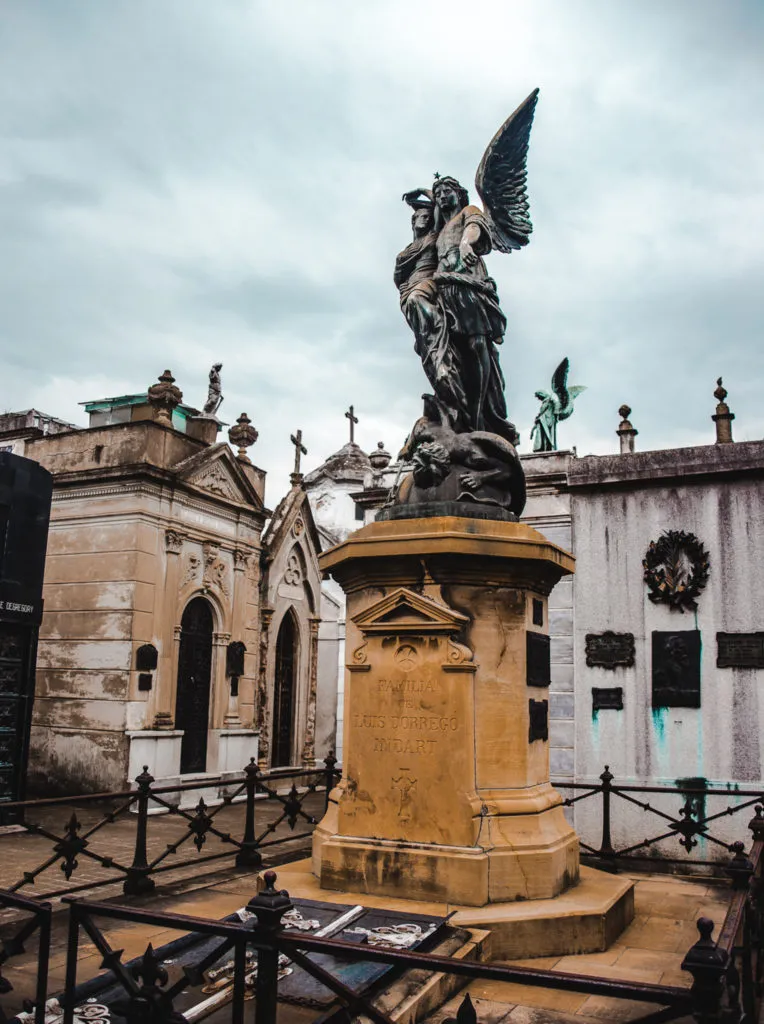 recoleta cemetery statue buenos aires 2 weeks in argentina