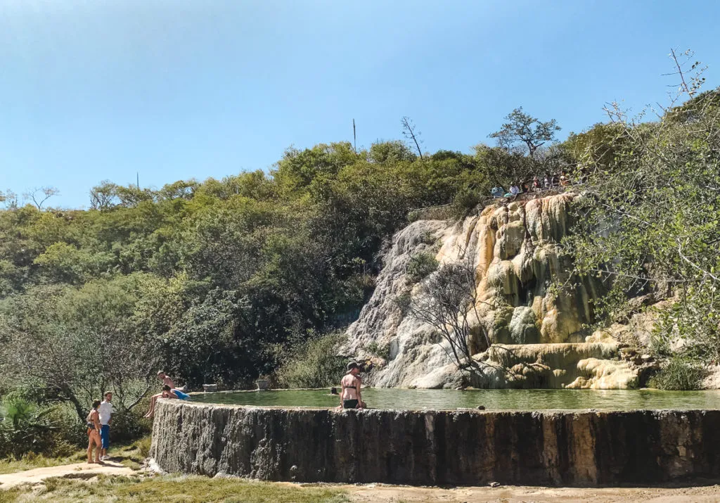 petrified waterfall - how to get to Hierve el Agua from Oaxaca Mexico (with or without a tour)