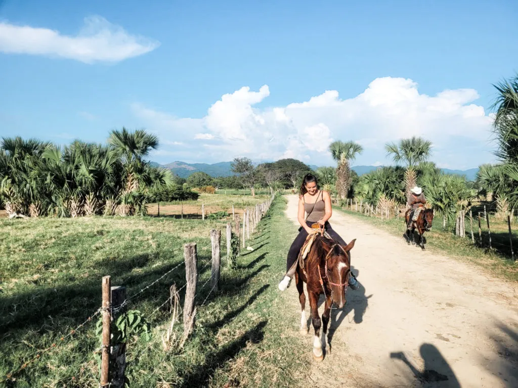 2 week mexico itinerary oaxaca state - puerto suelo horse riding puerto escondido