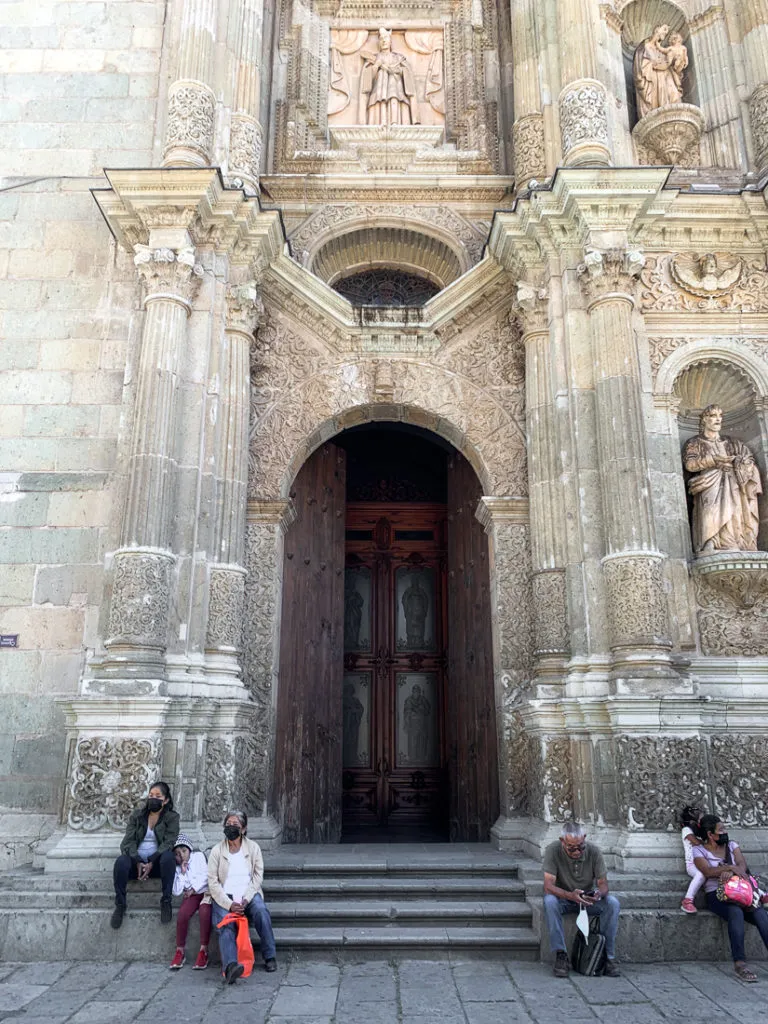 things to do in oaxaca mexico: zocalo catedral cathedral basilica main square
